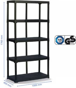 ARTPLAST Regál, šírka 100 cm