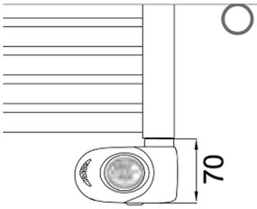 Cordivari Lisa 22 electric s ECO termostatom - Radiátor 1160x450 mm, biela 3581646100053