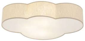 Brilagi - Detské stropné svietidlo NIMBUS LINEN 4xE27/15W/230V 46x63 cm béžové