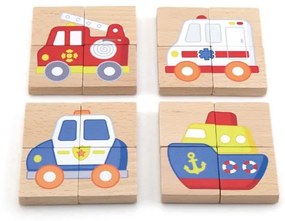 Viga Detské drevené magnetické puzzle Viga