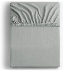 Bavlnené jersey prestieradlo Amber sivé Decoking Rozměr prostěradlo DecoKing: 140-160x200 cm 30cm