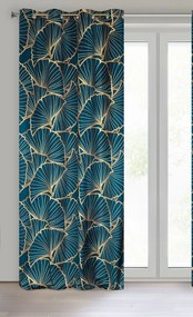 ZATEMŇOVACÍ ZÁVES NA KRÚŽKOCH LIMITED COLLECTION MUSA3 140X250 CM TMAVOMODRÁ