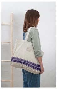 Látková taška Really Nice Things Blue Stripes, šírka 42 cm