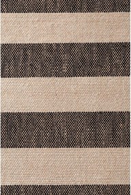 Čierny/krémovobiely obojstranný/ručne tkaný jutový koberec 200x300 cm Playa – Hanse Home