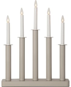 Béžová vianočná svetelná dekorácia Plate – Star Trading