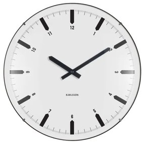 Nástenné hodiny Realista Dome Karlsson KA6086WH, 35cm