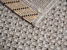 Devos koberce Kusový koberec Floorlux 20329 Silver/Black – na von aj na doma - 120x170 cm