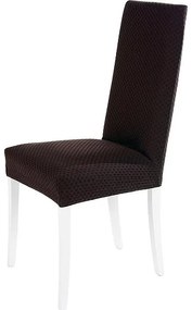 Komashop Návlek na stoličku NATALI Farba: tmavo-hnedá