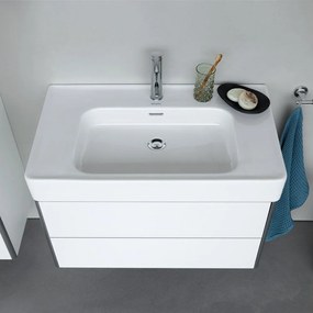 DURAVIT Soleil by Starck umývadlo do nábytku s otvorom, s prepadom, 800 x 480 mm, biela, s povrchom WonderGliss, 23778000001