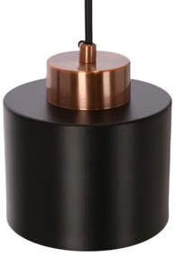 Luster na lanku OLENA 1xE27/60W/230V čierna