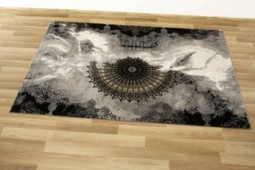 Koberec Tender 27237A Ornament Boutique čierny / svetlosivý