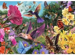 Trefl Puzzle Premium Plus Čajový čas: Záhrada kolibríkov, 1000 dielikov