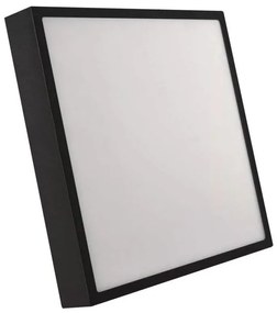 LED Stropné svietidlo LED/28,5W/230V 3000/3500/4000K 30x30 cm čierna