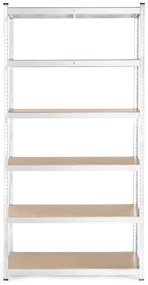 Skladový regál 222x110x50 cm, 6 políc, nosnosť 1050 kg, ModernHome
