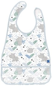 Podbradník plastový s vreckom Savanna Pattern Blue