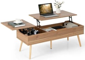 Kávový stolík s 2 skrytými priehradkami