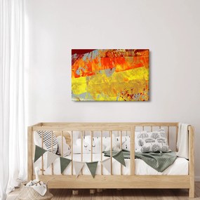 Obraz abstrakcie - maľba (90x60 cm)