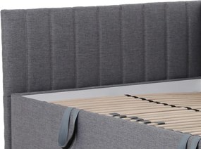 Posteľ s univerzálnym čelom Dafne 110x200 cm, holubia šedá tkanina