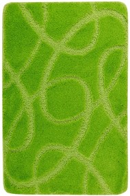 Kúpeľňový koberček Kobe Light Green svetlozelený, línie