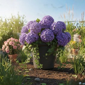 PLASTOVÝ KVETINÁČ SRTIA RIFLO 55X48 CM ANTRACITOVÁ