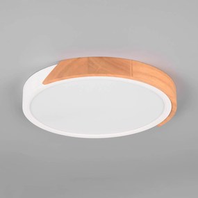 Stropné LED svetlo Jano, Ø 31,5 cm, 3 000K, biela