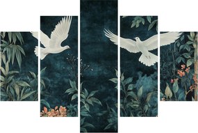 Obraz - Dve holubice (150x105 cm)