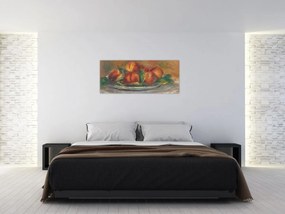 Obraz - Auguste Renoir, Peaches on a  Plate, reprodukcia (120x50 cm)