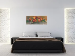 Obraz - Auguste Renoir, Peaches on a  Plate, reprodukcia (120x50 cm)