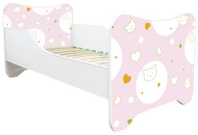 TOP BEDS Detská posteľ Happy Kitty 140x70 Kitty