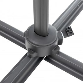 MI Záhradný slnečník 3,5M KAZUAR grafitový