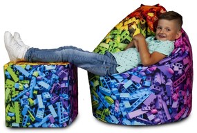 INTERMEDIC Sedací vak Sako Modern – 300 L, polyester, univerzálny dizajn Farba: DG49 - Lego