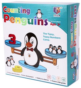 KIK KX6380_2 Vzdelávacia rovnováha učenie sa počítať tučniak veľký