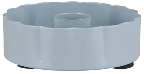 Ib Laursen Kovový svietnik Wavy Edge Light Blue