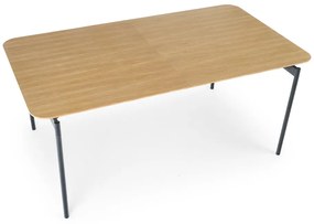 Rozkladací jedálenský stôl Smart - dub prírodný / čierna