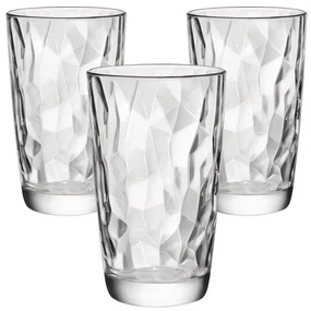 Bormioli Rocco 3-dielna sada pohárov na long drink Diamond