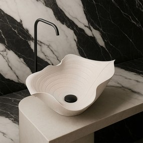 Keramické umývadlo na dosku REA HM-02 Handmade ART béžové