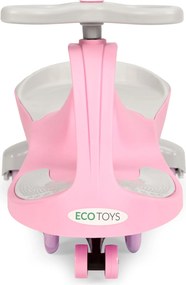 Gravitačné odrážadlo ECOTOYS s LED kolesami, ružové, 360° riadenie, od 3 rokov