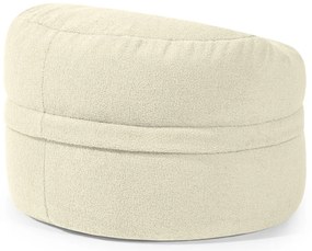 Krémový detský sedací vak z textílie buklé Roll 80 – SLOWDOWN