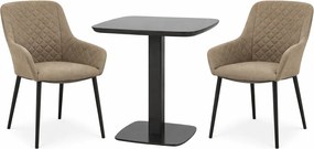 Doppler PICASO PARIS LIKA-TEX® pevné mocca - záhradná súprava 2+1