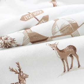 Goldea vianočná flanelová obliečka na vankúš - beskydy 40 x 40 cm