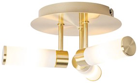 Moderné stropné svietidlo do kúpeľne mosadz 3-svetlo IP44 - Bath