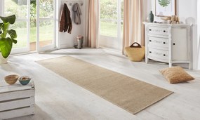 BT Carpet - Hanse Home koberce Behúň Nature 103532 Béžová – na von aj na doma - 80x450 cm