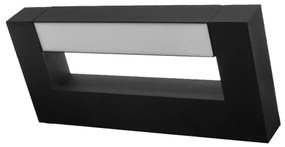 LED Vonkajšie nástenné svietidlo 2xLED/4W/230V IP54 30 cm čierna