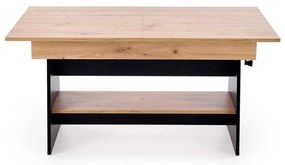 Konferenčný stolík Celina, dub artisan / čierna