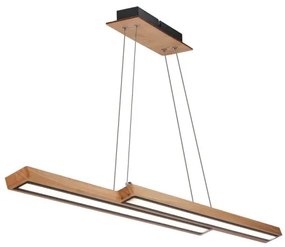 Drevený LED luster na lankách SENTO LED/19W/230V