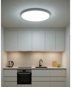 LED stropné svietidlo LED/40W/230V 3000/4000/6500K, priemer 50 cm, biele