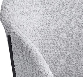 Jedálenská stolička Felicita, svetlo šedá štruktúrovaná látka