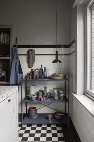 Ferm Living Pohár Ripple Smoked grey 200 ml – set 4 ks