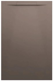 LAUFEN Pro S obdĺžniková sprchová vanička z materiálu Marbond, lineárny odtok na kratšej strane, 1400 x 900 x 32 mm, matná kávová, H2101881290001