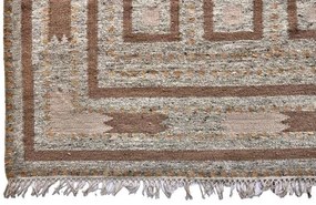 Diamond Carpets India, Ručne viazaný kusový koberec Guggenheim DESP P81 Brown Natural, 200x290, hnedá, chodba / predsieň